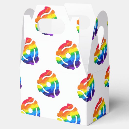 SlipperyJoe's plastic 45 RPM-recordadaptervibran Bedankdoosjes (Geopend)