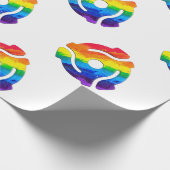 SlipperyJoe's plastic 45 RPM-recordadaptervibran Cadeaupapier (Hoek)