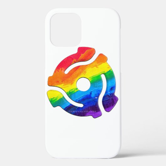 SlipperyJoe's plastic 45 RPM-recordadaptervibran Case-Mate iPhone Case (Achterkant)