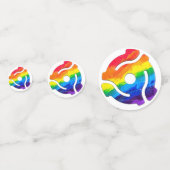 SlipperyJoe's plastic 45 RPM-recordadaptervibran Confetti (Voorkanten)