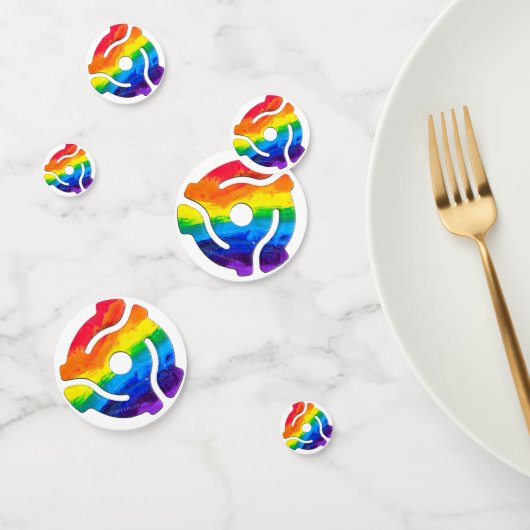 SlipperyJoe's plastic 45 RPM-recordadaptervibran Confetti (Groep)