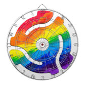 SlipperyJoe's plastic 45 RPM-recordadaptervibran Dartbord (Voorkant)