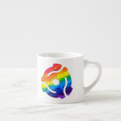 SlipperyJoe's plastic 45 RPM-recordadaptervibran Espresso Kop (Rechts)