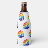 SlipperyJoe's plastic 45 RPM-recordadaptervibran Flesjeskoeler (Fles Voorkant)