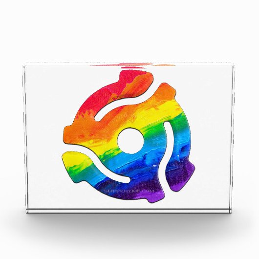 SlipperyJoe's plastic 45 RPM-recordadaptervibran Fotoblokken (Voorkant)