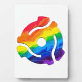 SlipperyJoe's plastic 45 RPM-recordadaptervibran Fotoplaat (voorkant)