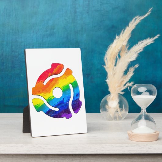 SlipperyJoe's plastic 45 RPM-recordadaptervibran Fotoplaat (Zijkant)