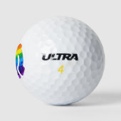 SlipperyJoe's plastic 45 RPM-recordadaptervibran Golfballen (Logo)