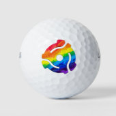 SlipperyJoe's plastic 45 RPM-recordadaptervibran Golfballen (Voorkant)