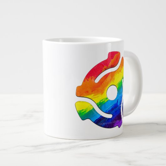 SlipperyJoe's plastic 45 RPM-recordadaptervibran Grote Koffiekop (Voorkant rechts)