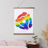 SlipperyJoe's plastic 45 RPM-recordadaptervibran Hangend Wandkleed (Slaapkamer)