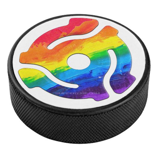SlipperyJoe's plastic 45 RPM-recordadaptervibran Hockey Puck (3/4)