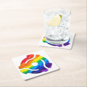 SlipperyJoe's plastic 45 RPM-recordadaptervibran Kartonnen Onderzetters (Insitu)