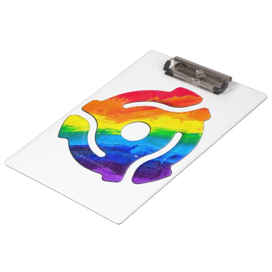 SlipperyJoe's plastic 45 RPM-recordadaptervibran Klembord (Gekanteld)