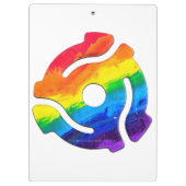 SlipperyJoe's plastic 45 RPM-recordadaptervibran Klembord (Achterkant)