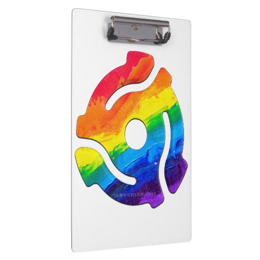 SlipperyJoe's plastic 45 RPM-recordadaptervibran Klembord (Rechts)