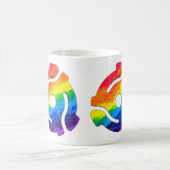 SlipperyJoe's plastic 45 RPM-recordadaptervibran Koffiemok (Center)