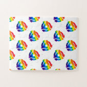 SlipperyJoe's plastic 45 RPM-recordadaptervibran Legpuzzel (Horizontaal)