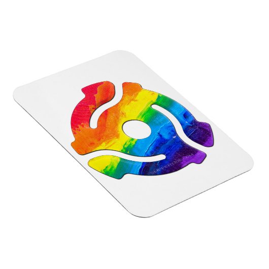 SlipperyJoe's plastic 45 RPM-recordadaptervibran Magneet (Rechterzijde)