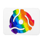 SlipperyJoe's plastic 45 RPM-recordadaptervibran Magneet (Horizontaal)