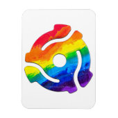 SlipperyJoe's plastic 45 RPM-recordadaptervibran Magneet (Verticaal)