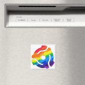 SlipperyJoe's plastic 45 RPM-recordadaptervibran Magneet (Insitu (Vaatwasser))