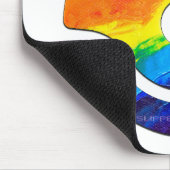 SlipperyJoe's plastic 45 RPM-recordadaptervibran Muismat (Hoek)