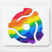 SlipperyJoe's plastic 45 RPM-recordadaptervibran Muismat (Voorkant)