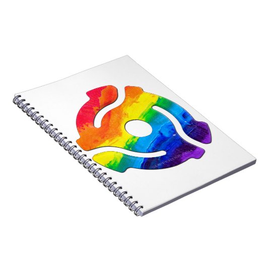 SlipperyJoe's plastic 45 RPM-recordadaptervibran Notitieboek (Rechterzijde)