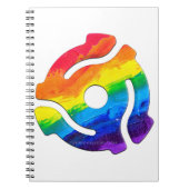 SlipperyJoe's plastic 45 RPM-recordadaptervibran Notitieboek (Voorkant)