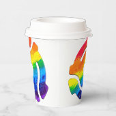 SlipperyJoe's plastic 45 RPM-recordadaptervibran Papieren Bekers (Rechts)