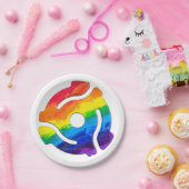 SlipperyJoe's plastic 45 RPM-recordadaptervibran Papieren Bordje (Feest)