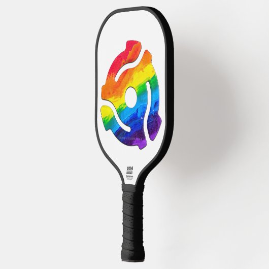 SlipperyJoe's plastic 45 RPM-recordadaptervibran Pickleball Paddle (Links)