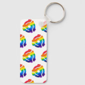 SlipperyJoe's plastic 45 RPM-recordadaptervibran Sleutelhanger (Achterkant)