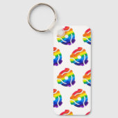 SlipperyJoe's plastic 45 RPM-recordadaptervibran Sleutelhanger (Voorkant)