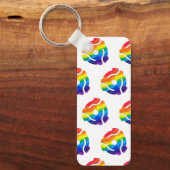 SlipperyJoe's plastic 45 RPM-recordadaptervibran Sleutelhanger (Voorkant)