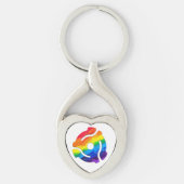 SlipperyJoe's plastic 45 RPM-recordadaptervibran Sleutelhanger (Voorkant)