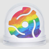 SlipperyJoe's plastic 45 RPM-recordadaptervibran Sneeuwbol (Voorkant)