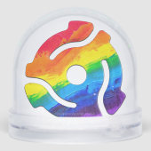 SlipperyJoe's plastic 45 RPM-recordadaptervibran Sneeuwbol (Achterkant)