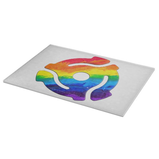 SlipperyJoe's plastic 45 RPM-recordadaptervibran Snijplank (Hoek)