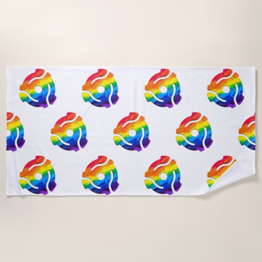 SlipperyJoe's plastic 45 RPM-recordadaptervibran Strandlaken (Voorkant)