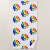 SlipperyJoe's plastic 45 RPM-recordadaptervibran Strandlaken (Voorkant)