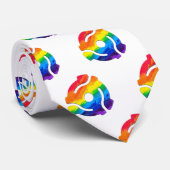 SlipperyJoe's plastic 45 RPM-recordadaptervibran Stropdas (Opgerold)