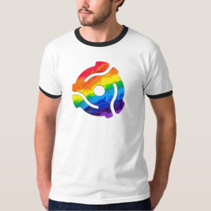 SlipperyJoe's plastic 45 RPM-recordadaptervibran T-shirt
