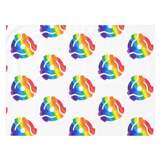 SlipperyJoe's plastic 45 RPM-recordadaptervibran Tafelkleed (Voorkant (Horizontaal))