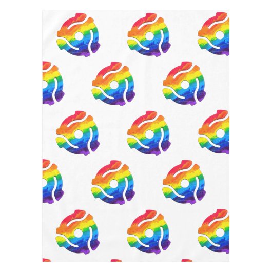 SlipperyJoe's plastic 45 RPM-recordadaptervibran Tafelkleed (Voorkant)