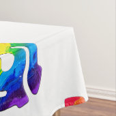 SlipperyJoe's plastic 45 RPM-recordadaptervibran Tafelkleed (Voorbeeld)