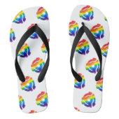 SlipperyJoe's plastic 45 RPM-recordadaptervibran Teenslippers (Voetbed)