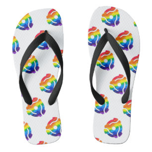 SlipperyJoe's plastic 45 RPM-recordadaptervibran Teenslippers