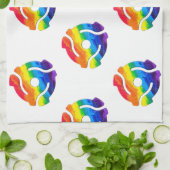 SlipperyJoe's plastic 45 RPM-recordadaptervibran Theedoek (Gevouwen)